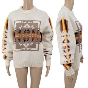 JcPenny Vintage 70s Aztec Acrylic Sweater